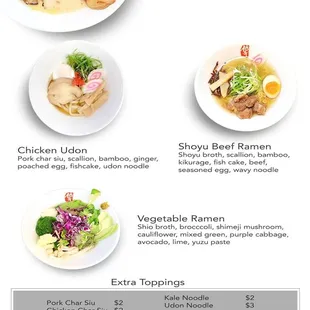 We even have vegetarian and vegan Ramen!