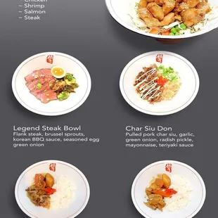 Lunch and Dinner Rice Bowls!