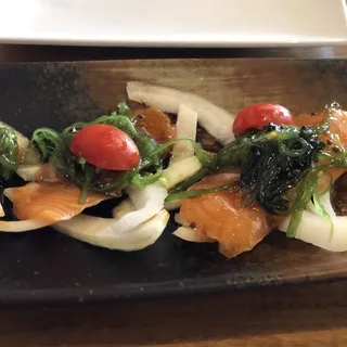 Salmon carpaccio