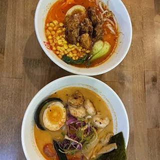 Spicy chicken karage ramen