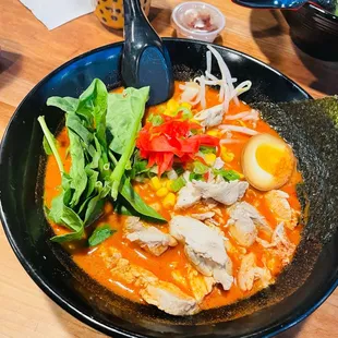 ##8 Spicy Miso Ramen w/chicken instead of pork