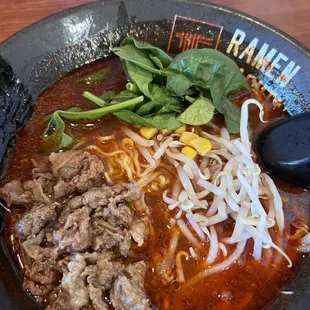 #6 Spicy Beef Ramen,   It&apos;s not spicy spicy, it&apos;s just Right ! Good enough spice.