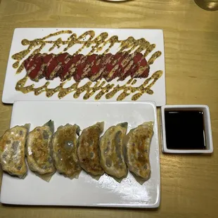 Black Pepper Tuna Pork Gyoza