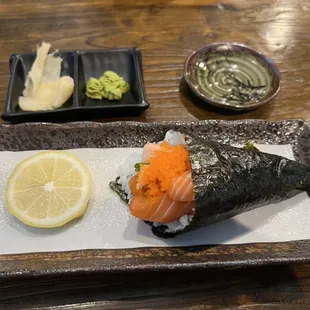 Salmon Hand Roll Sushi soo good