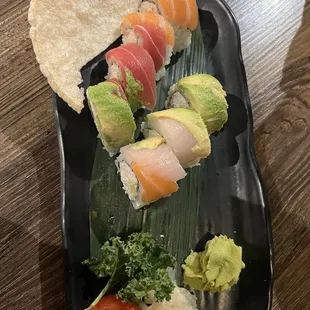 Rainbow (sashimi) roll