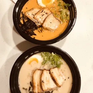 Spicy Tonkotsu Ramen &amp; Regular Tonkotsu Ramen