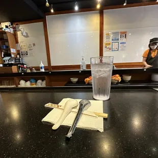 sushi and sashimi, interior