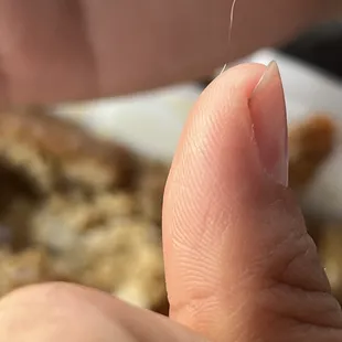 hair in food