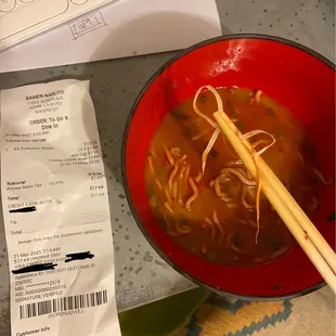 Plastic in the ramen