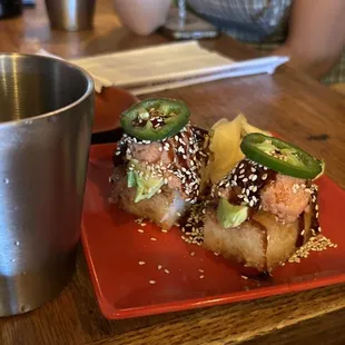 Spicy tuna on crispy rice