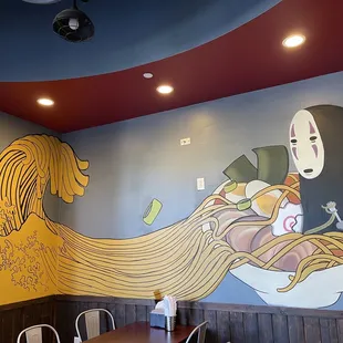 Love the noodles as the waves so creative.