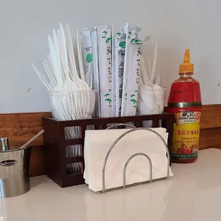  a variety of items on a counter