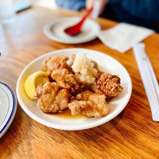 a plate of food on a table