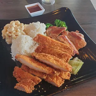 Chicken katsu &amp; bbq chicken