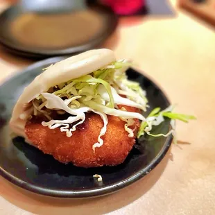 Fried Chicken Mantou Bun