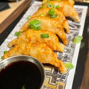 chicken and vegetable gyoza