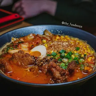 Kimchi and Fried Chicken Ramen