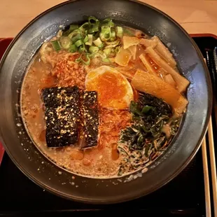 a bowl of ramen