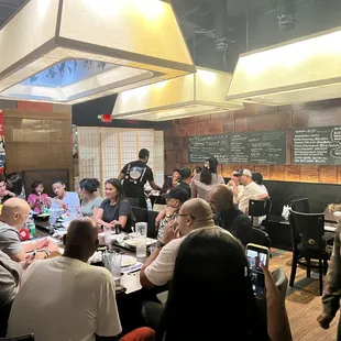 Inside the restaurant there are 2 dinning rooms