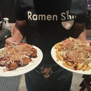 Takoyaki and Okanami  Fried