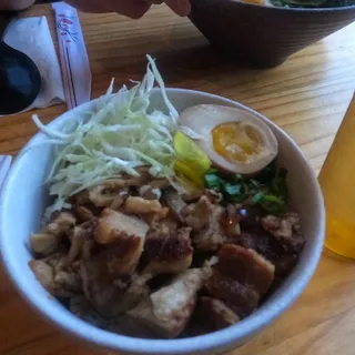 Braised Minced Pork (Chashu) Rice Bowl