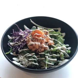 Salmon Poke (Raw) Rice Bowl