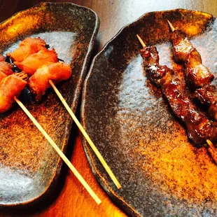 Bacon Wrapped Mushroom Skewers