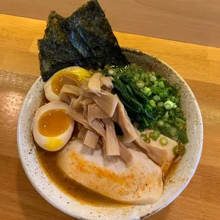spicy shoyu with chicken chashu