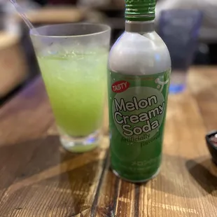 Melon cream soda my favorite!