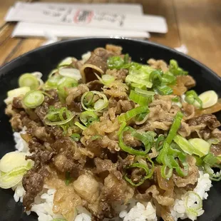 Beef bowl ($9 for small). So good!