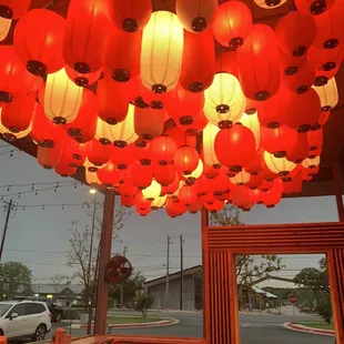 Outside seating - covered