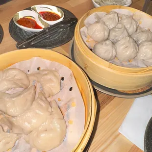 D5- Aloo Momo and D4- Beef Momo