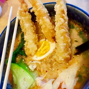 Spicy Tonkatsu w Shrimp Tempura (picture from kind customers Dez &amp;Art)