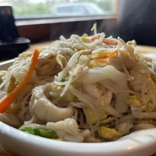 Fried Mei Fun.  Not so fun