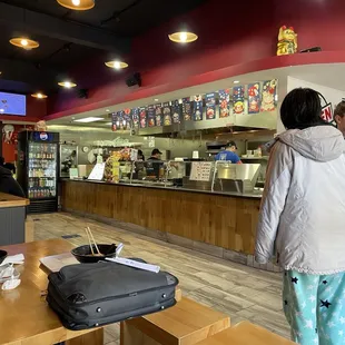 Ordering counter and other seating (2 tables)