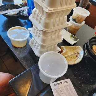 Charged $0.60 per container without being told! Almost $5! Granny asked beforehand and the waitress didn&apos;t answer.