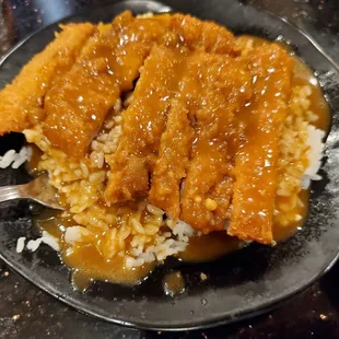 Close up of my Chicken Katsu Curry from my Combo Set.