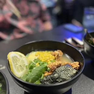 Karaage ramen: lemon &amp; sea salt