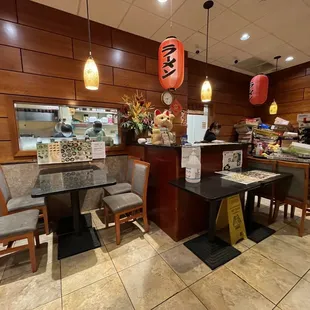 the interior of a restaurant