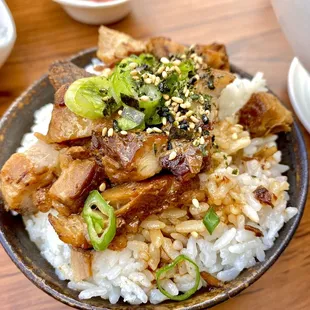 If you're real hungry, add a side Chashu Bowl for $3