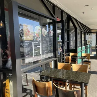 Outside seating