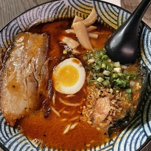 Souper Spicy Garlic Pork Ramen