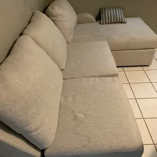 Before deep clean lots of food stains