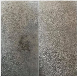 left side Shows the before the cleaning was done the right photo is the outcome of the cleaning