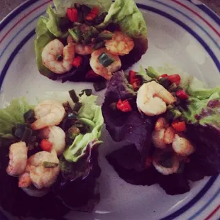 These were my tacos I made with the delicious butter lettuce and chile