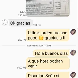 Never responded after several calls and text.