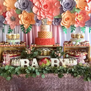 Dessert table decor