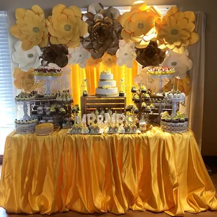 Dessert table setup
