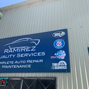 Front sign