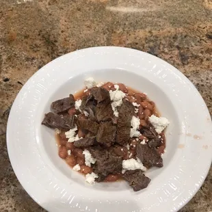 Carne asada, well marinated and tender